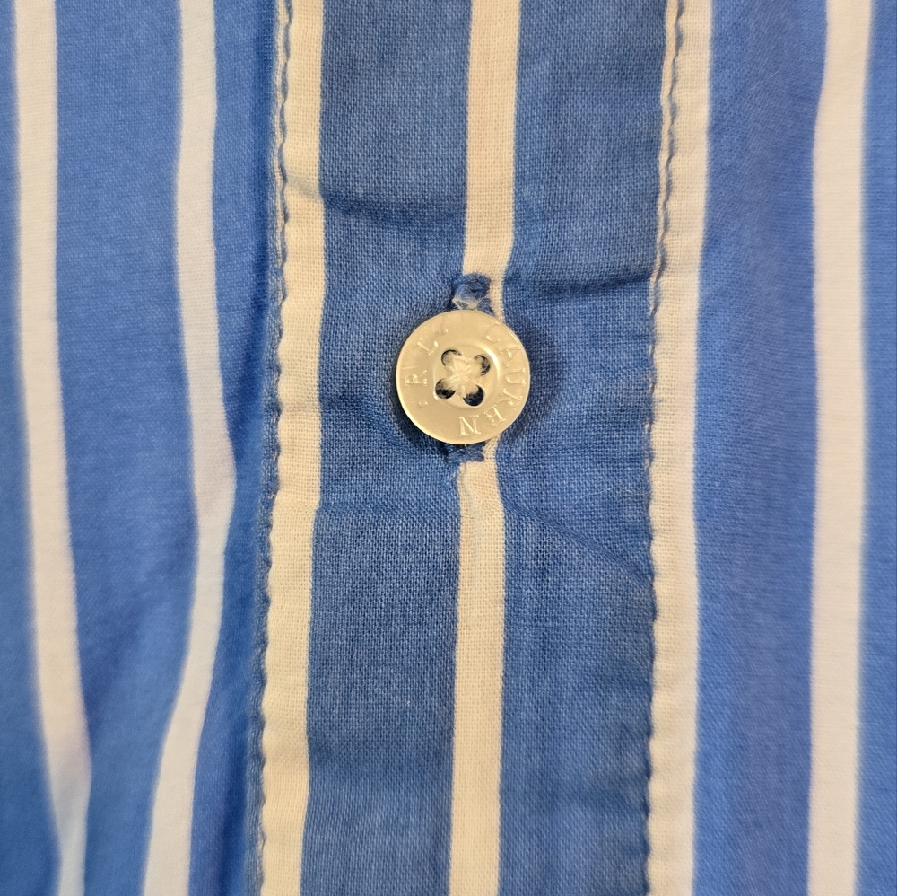 Lauren Ralph Lauren Striped Long Sleeved Sleep Dress Nightgown 💤 - Picture 6 of 11